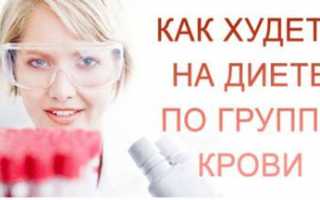 Принципы похудения по группе крови