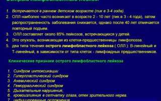 Узнаем все про острый лимфобластный лейкоз