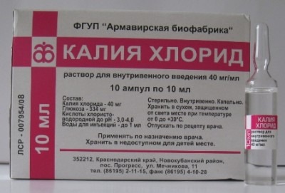 Раствор хлорида калия